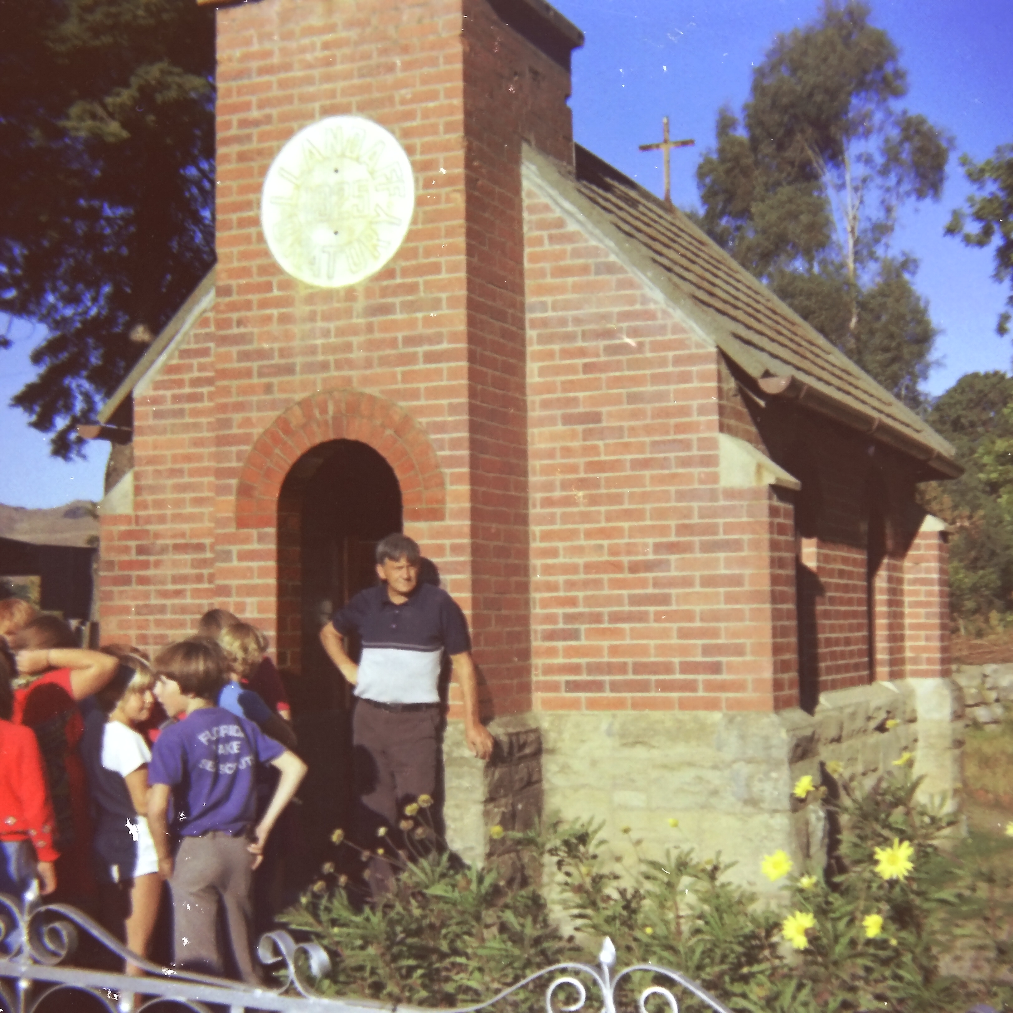 Mr Helfridge at the Little Church in Van Reenen