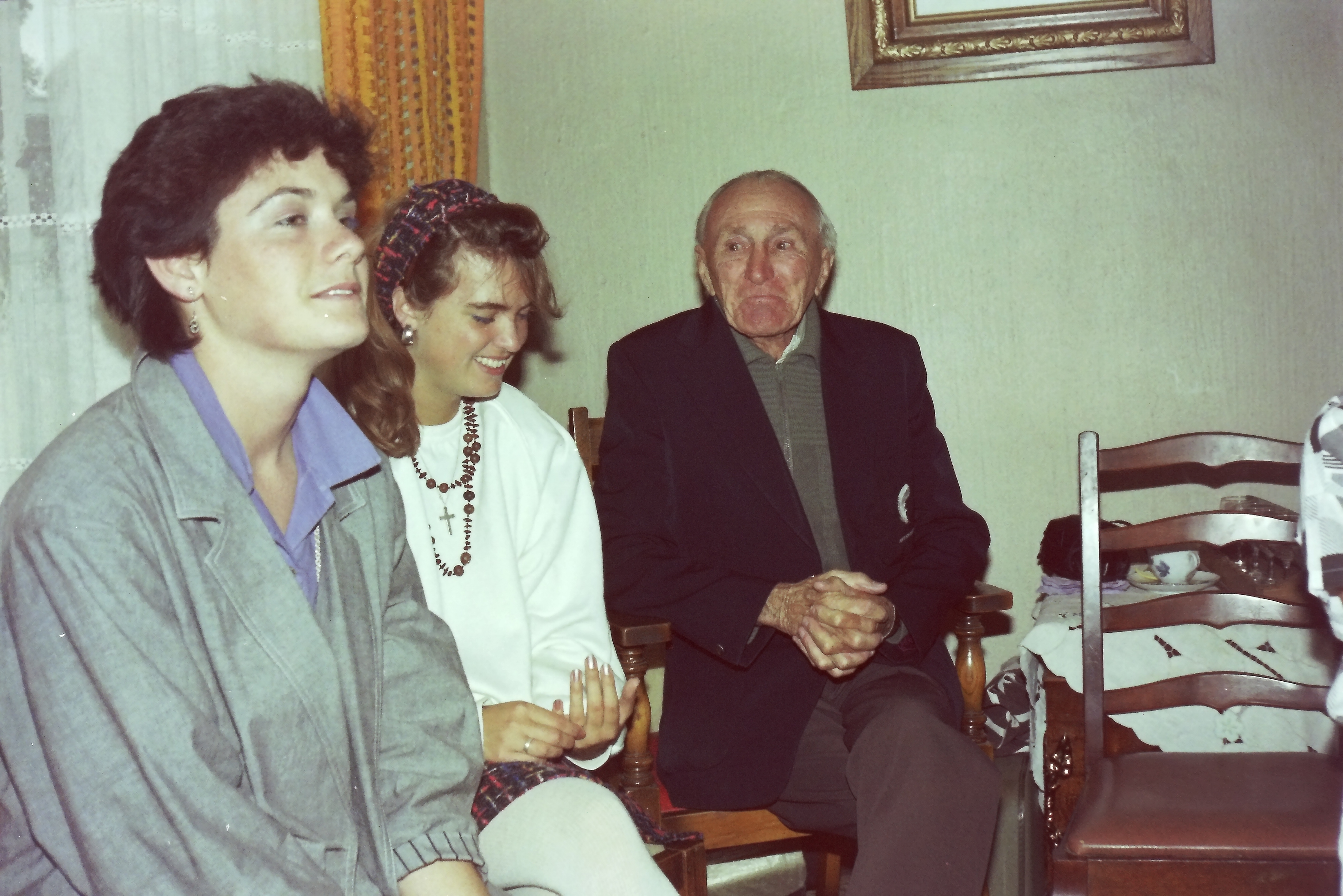 Colette, Lucy and Grandpa Fred