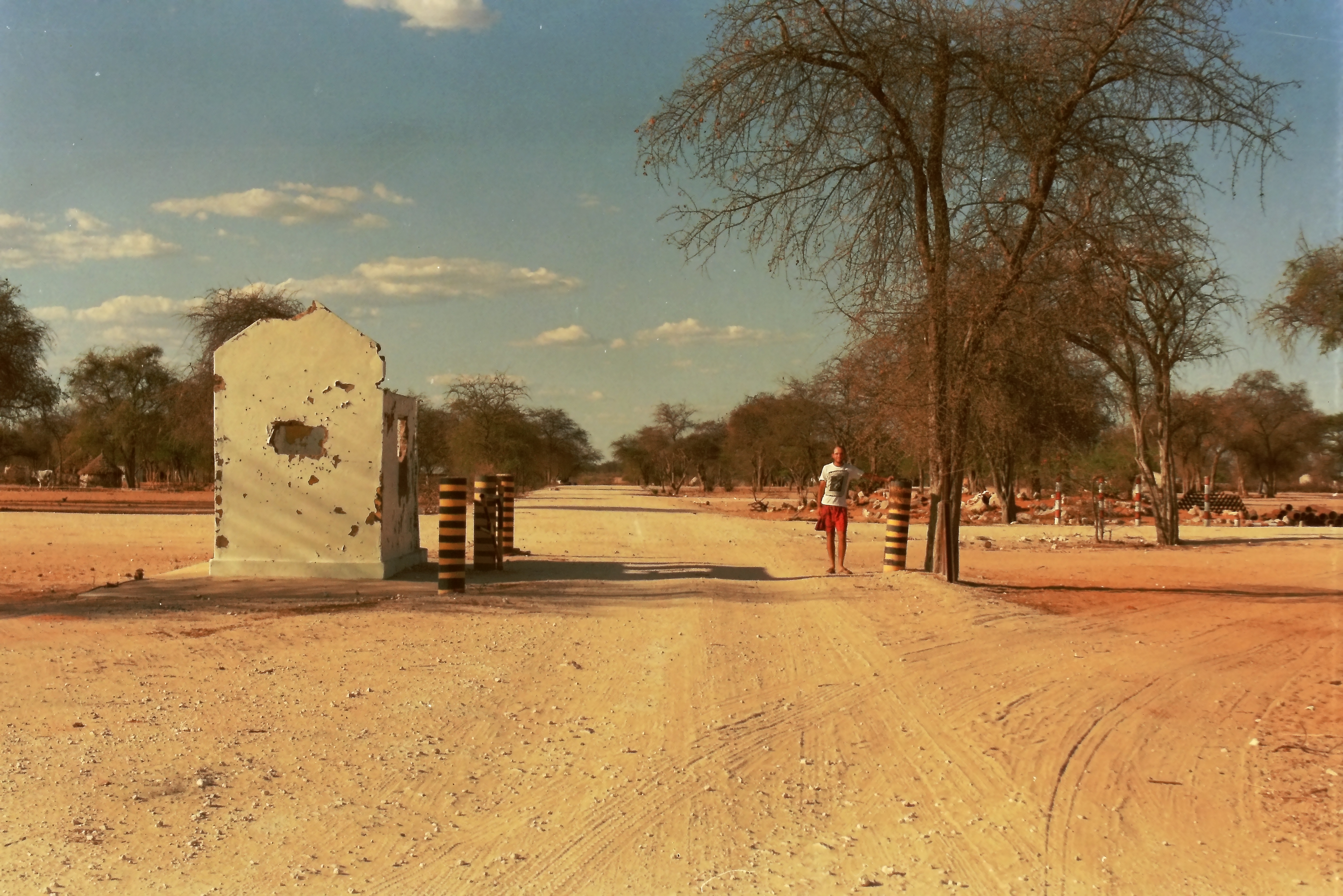 Entrance to Oshivelo Base in Ovamboland