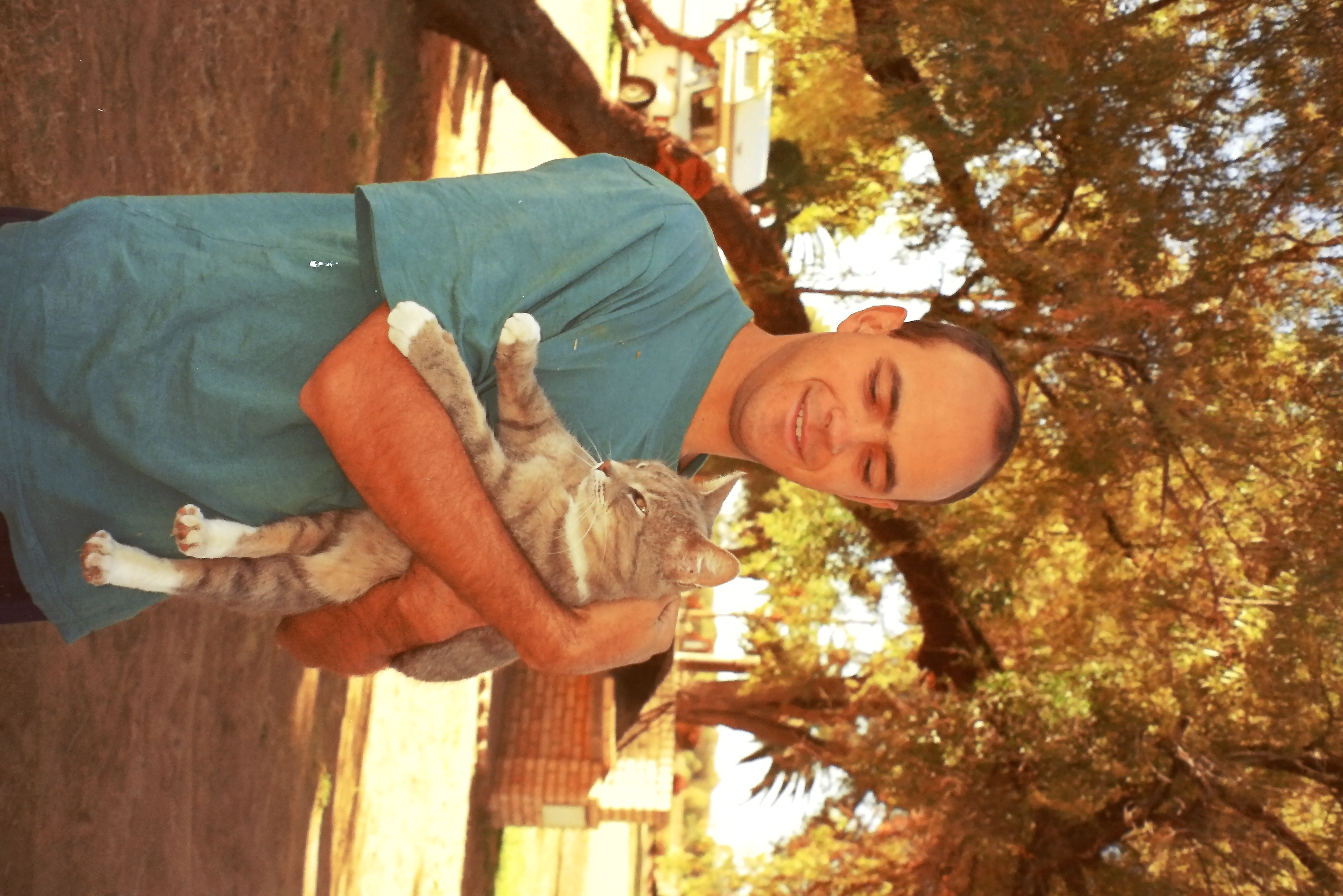 Andre with cat
