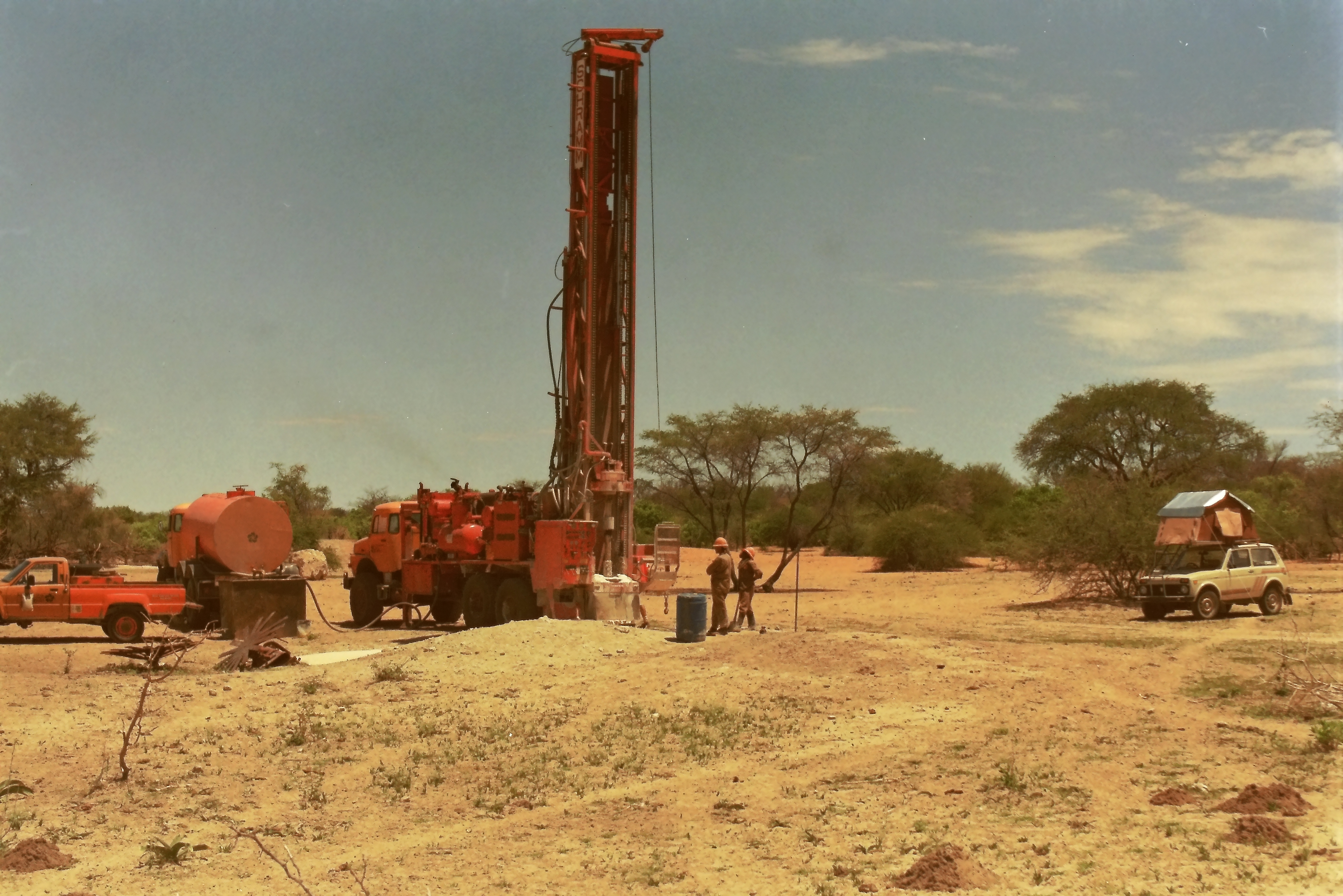 Drilling in Namibia