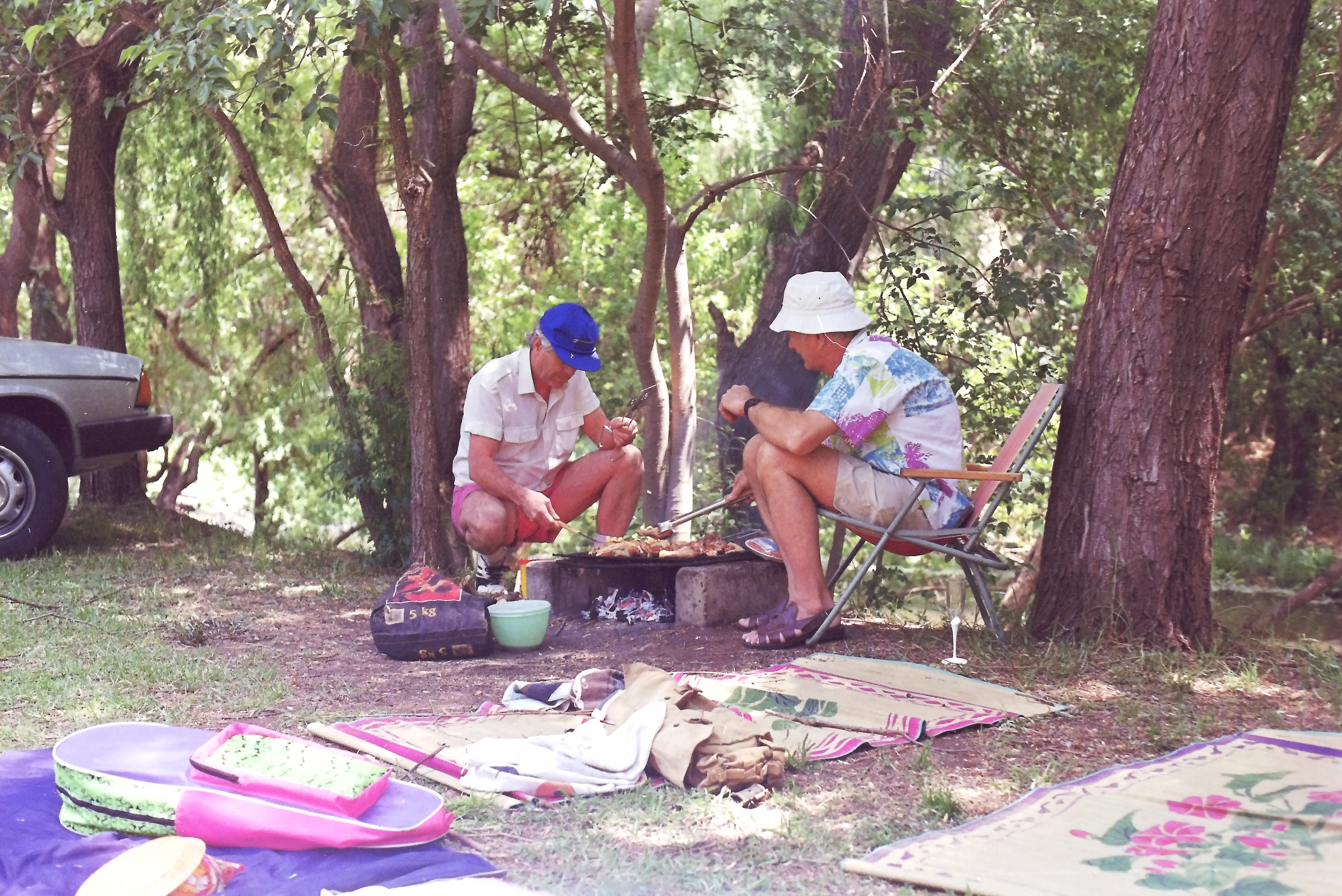 Brothers round a braai