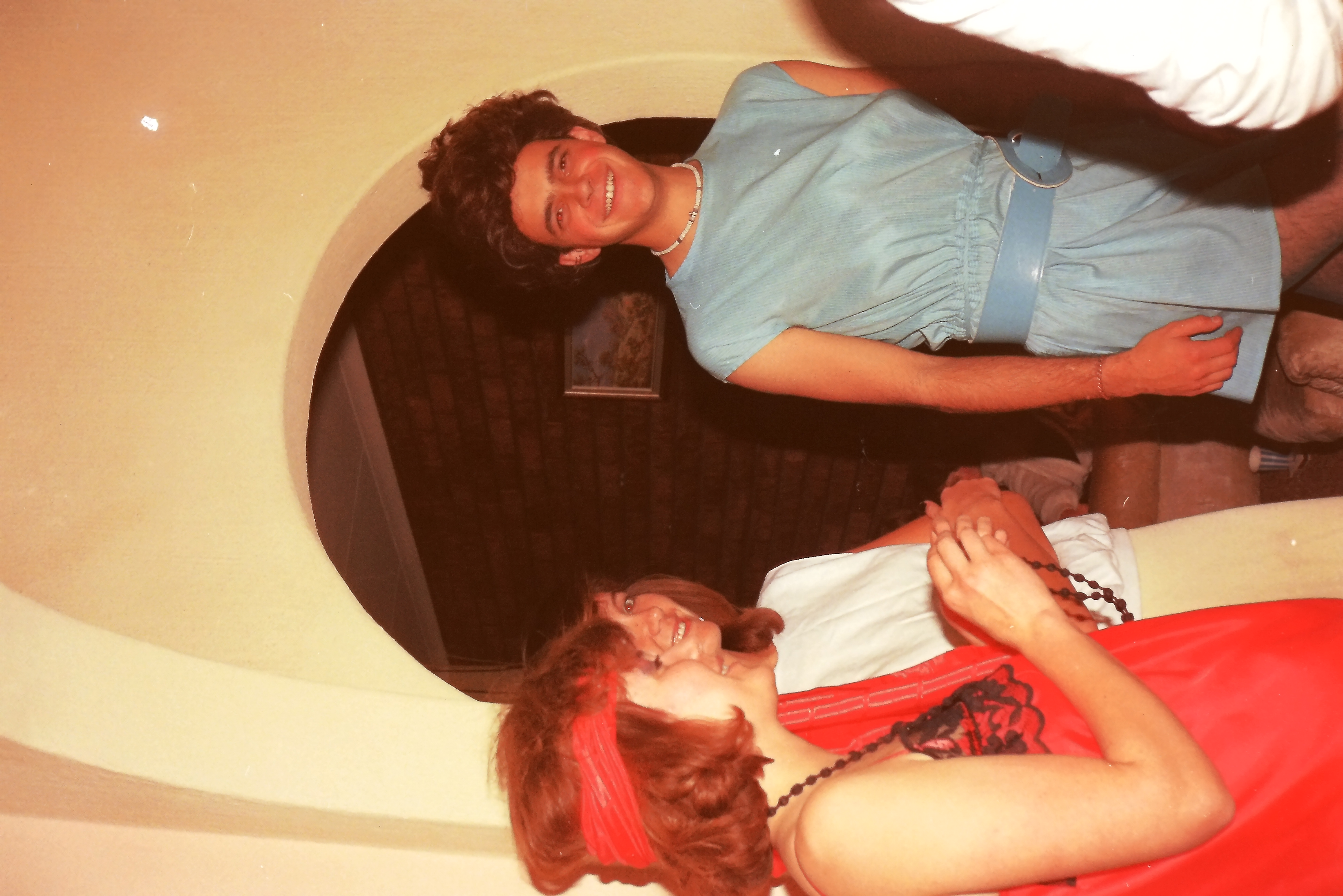 Andre in drag for one of Sue's wild parties!