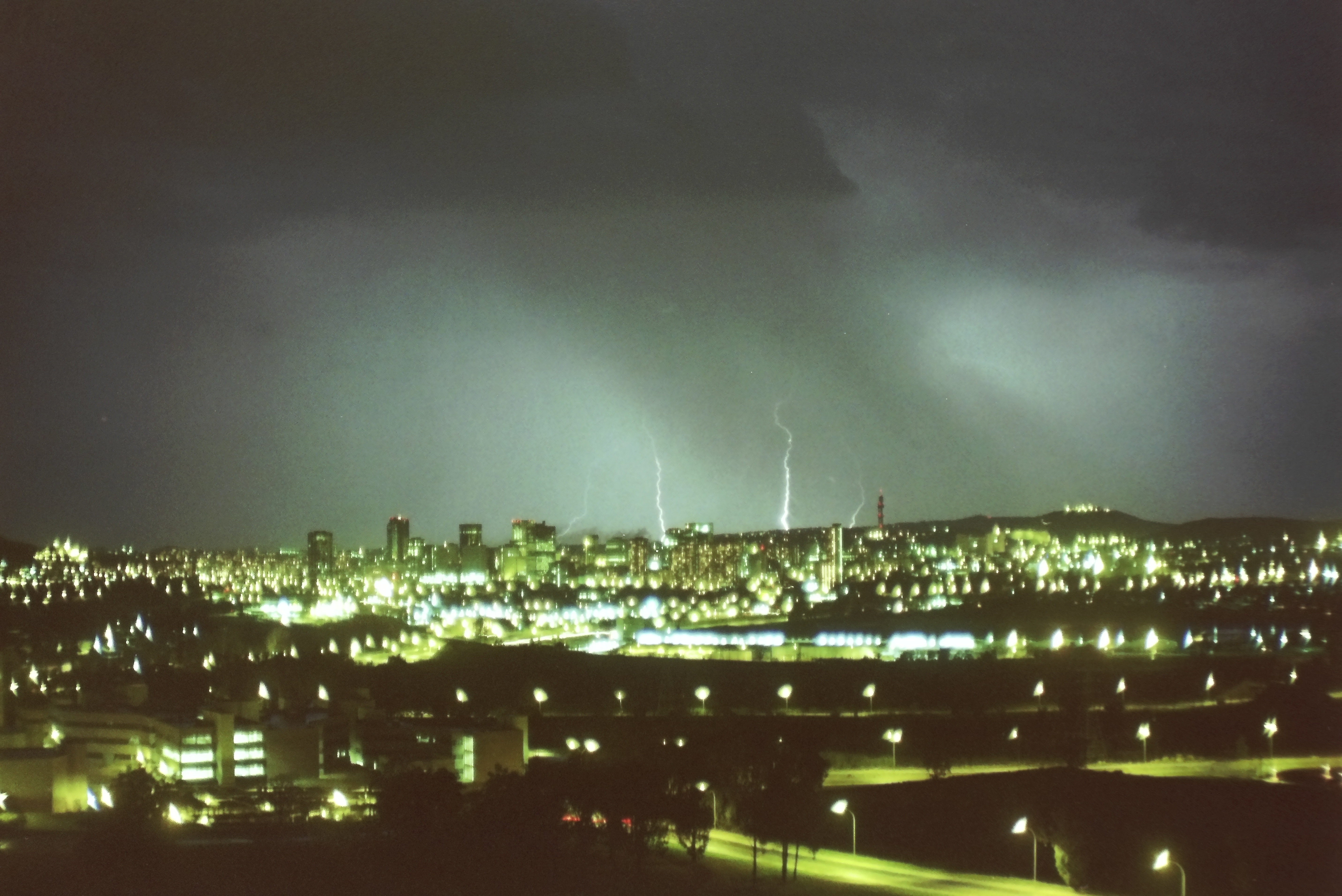 Pretoria during a thunder storm